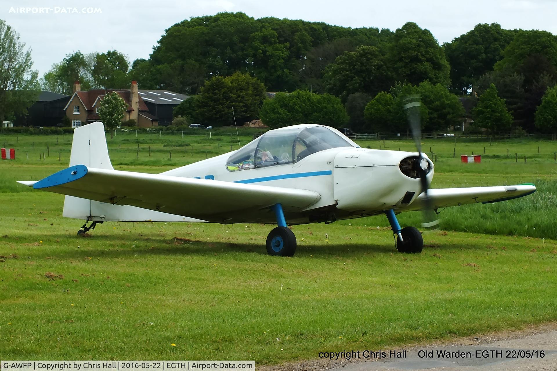 G-AWFP, 1968 Rollason Druine D-62B Condor C/N RAE/631, 70th Anniversary of the first flight of the de Havilland Chipmunk Fly-In at Old Warden