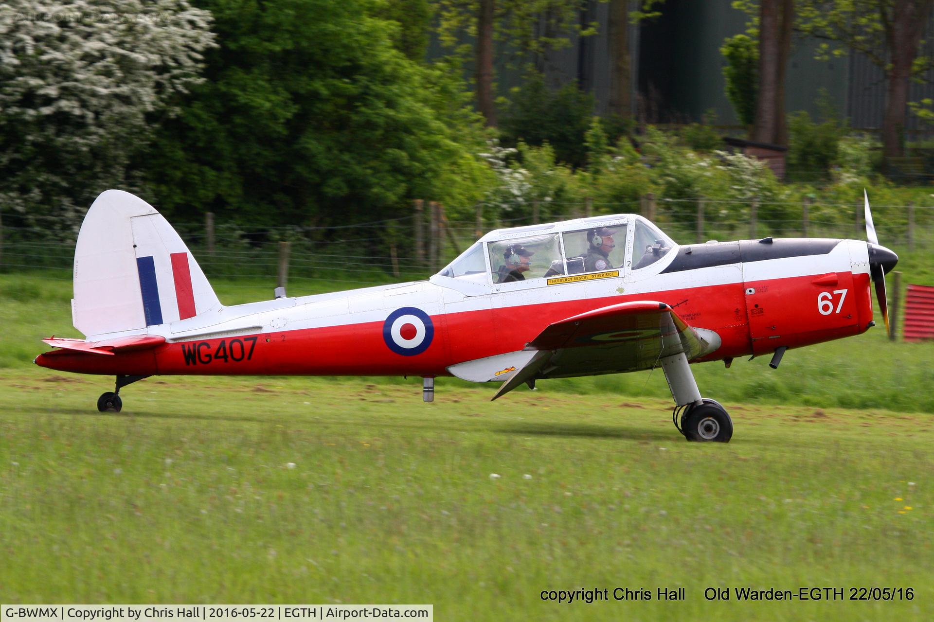 G-BWMX, 1951 De Havilland DHC-1 Chipmunk T.10 C/N C1/0481, 70th Anniversary of the first flight of the de Havilland Chipmunk Fly-In at Old Warden