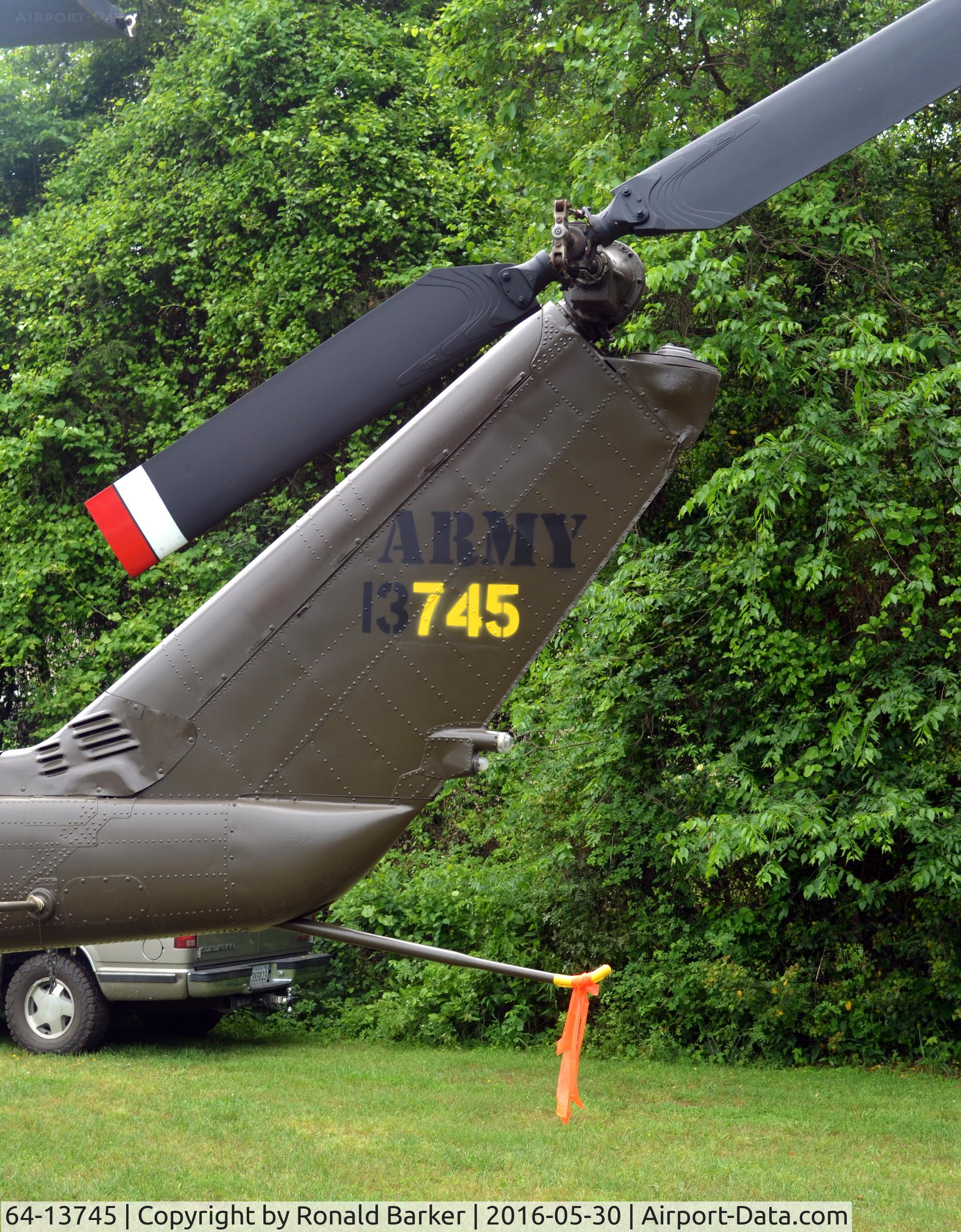 64-13745, 1964 Bell UH-1H Iroquois C/N 4452, Vietnam War Foundation and  Museum, Ruckersville, VA