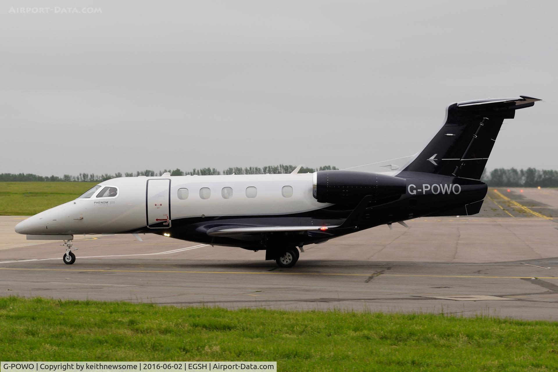 G-POWO, 2015 Embraer EMB-505 Phenom 300 C/N 50500266, First visit only eight days since registered.