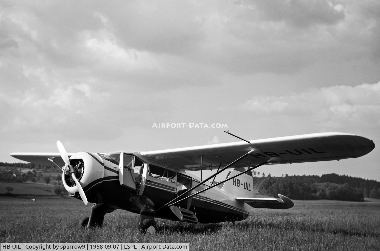 HB-UIL, 1944 Noorduyn UC-64A Norseman C/N 727, Seen at Fliegerchilbi Bleienbach, not long after a rebuild. HB-registered from 1947-07-16 until 1951-09-17 and from 1958-06-03 until 1961-04-24. Destroyed in a forced landing in Africa Scanned from a 6x9 b+w negative.