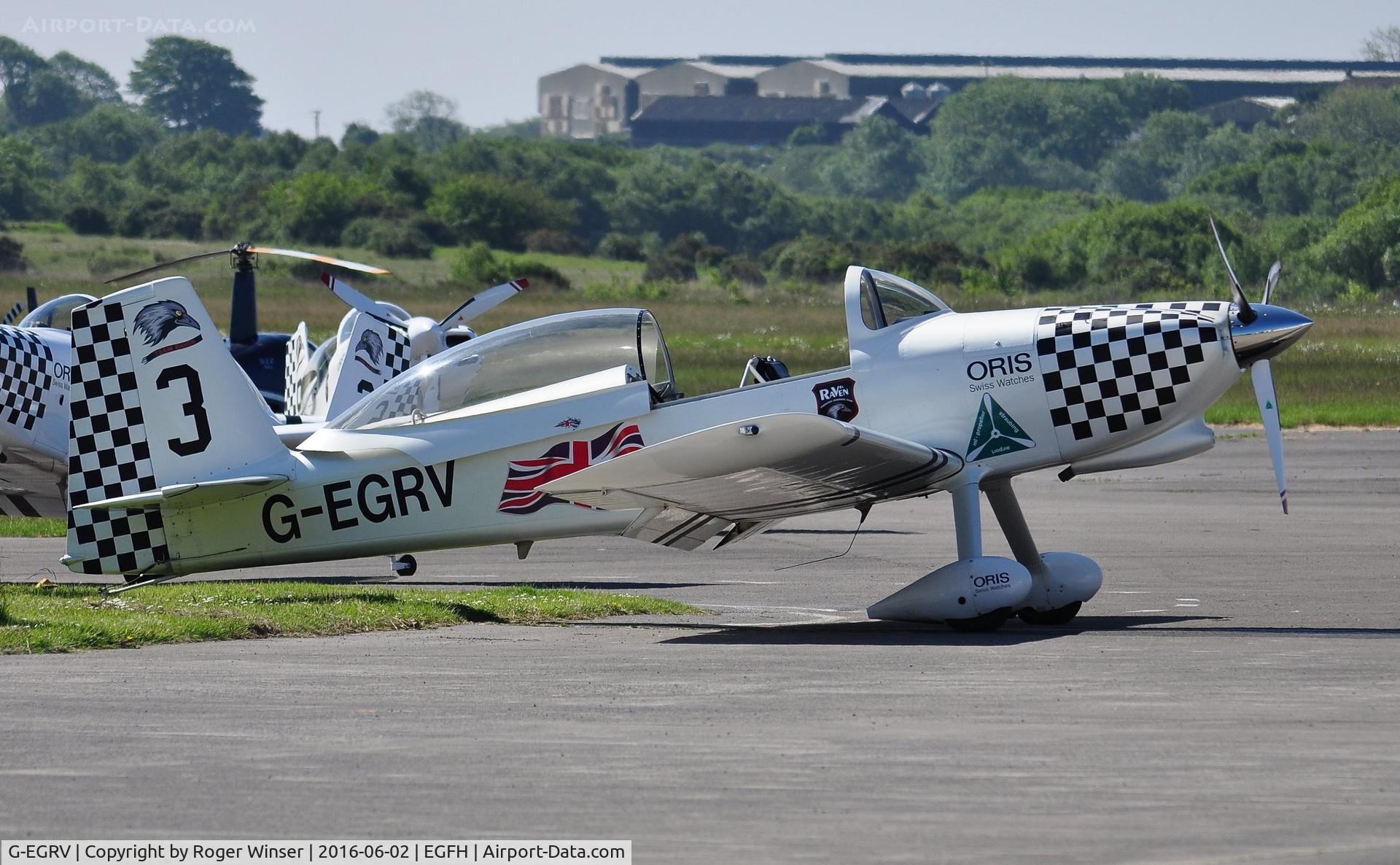 G-EGRV, 2007 Vans RV-8 C/N PFA 303-13639, Resident RV-8 with recently applied formation number as Raven 3 in Team Raven.