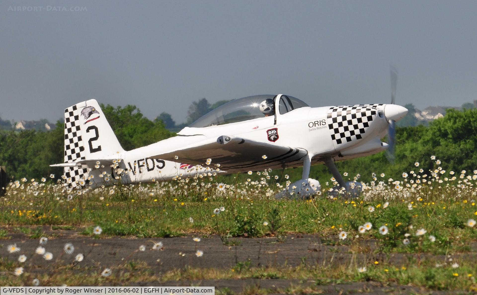 G-VFDS, 2012 Vans RV-8 C/N PFA 303-14637, Resident RV-8 in Team Raven markings for the 2016 season with recently applied formation number as Raven 2.