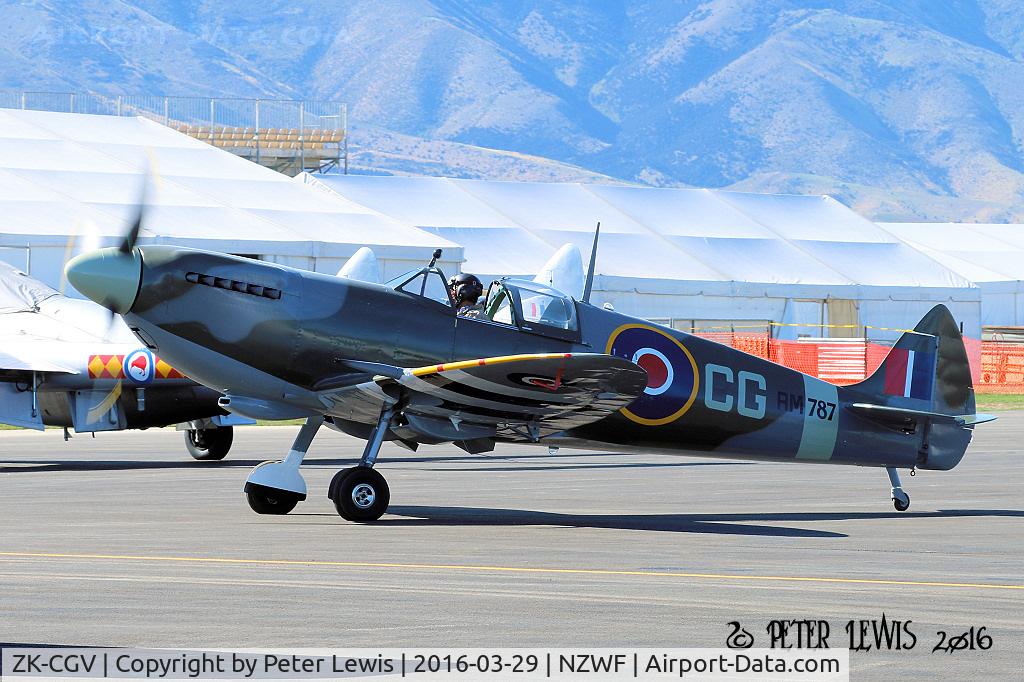 ZK-CGV, 2015 Supermarine Aircraft Spitfire Mk.26B C/N 52, Ivan H Campbell, Rangiora.

90% scale fuselage & 75% scale wings.