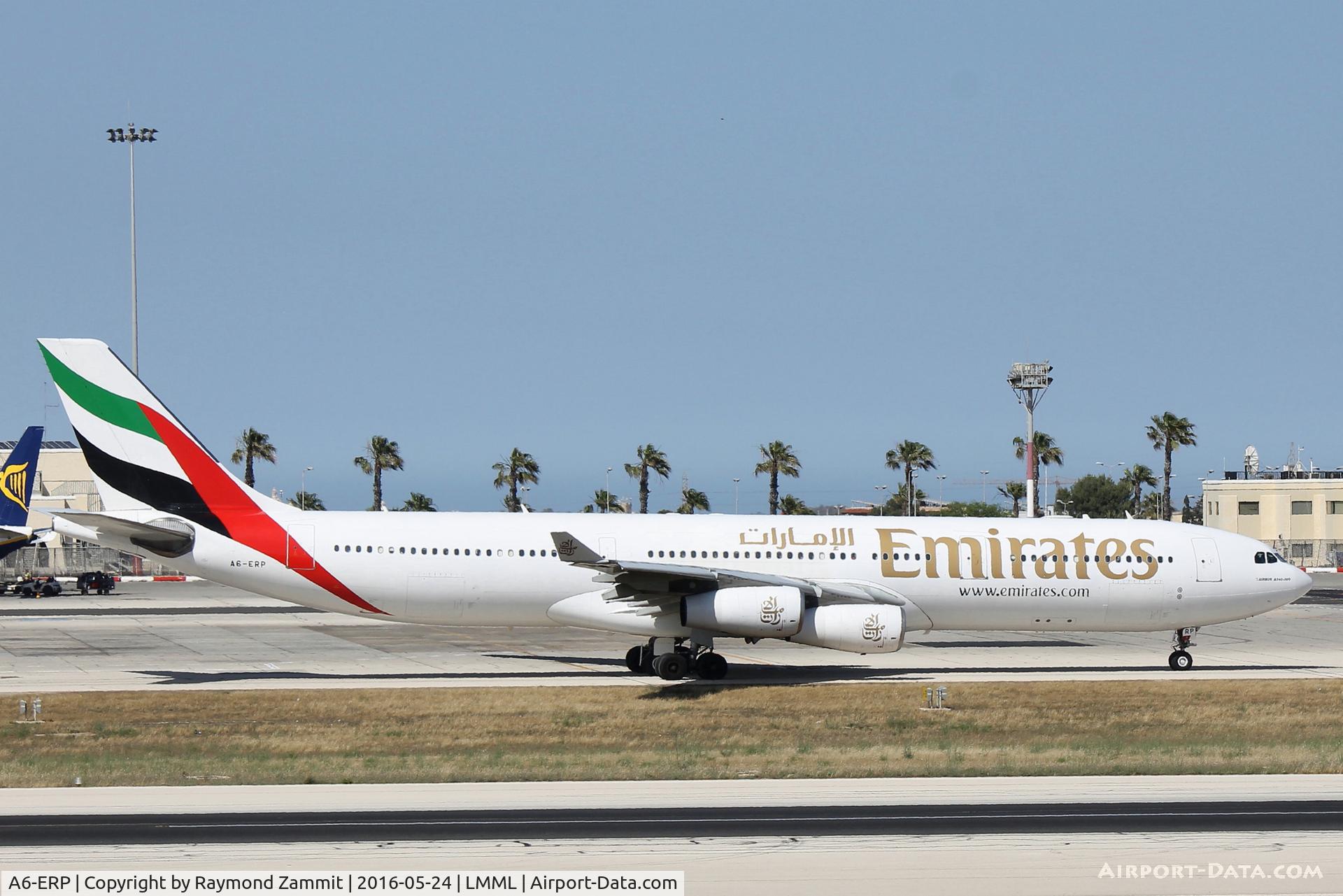 A6-ERP, 1997 Airbus A340-313 C/N 185, A340 A6-ERP Emirates Airlines