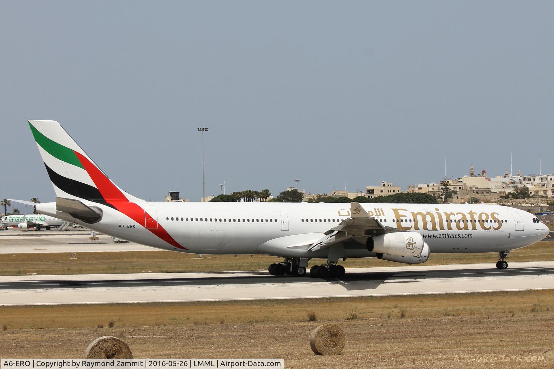 A6-ERO, 1997 Airbus A340-313 C/N 163, A340 A6-ERO Emirates Airlines