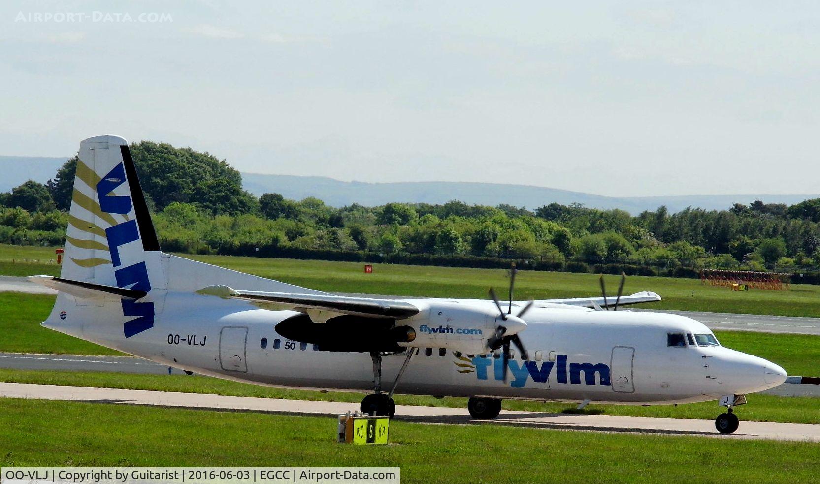 OO-VLJ, 1987 Fokker 50 C/N 20105, At Manchester