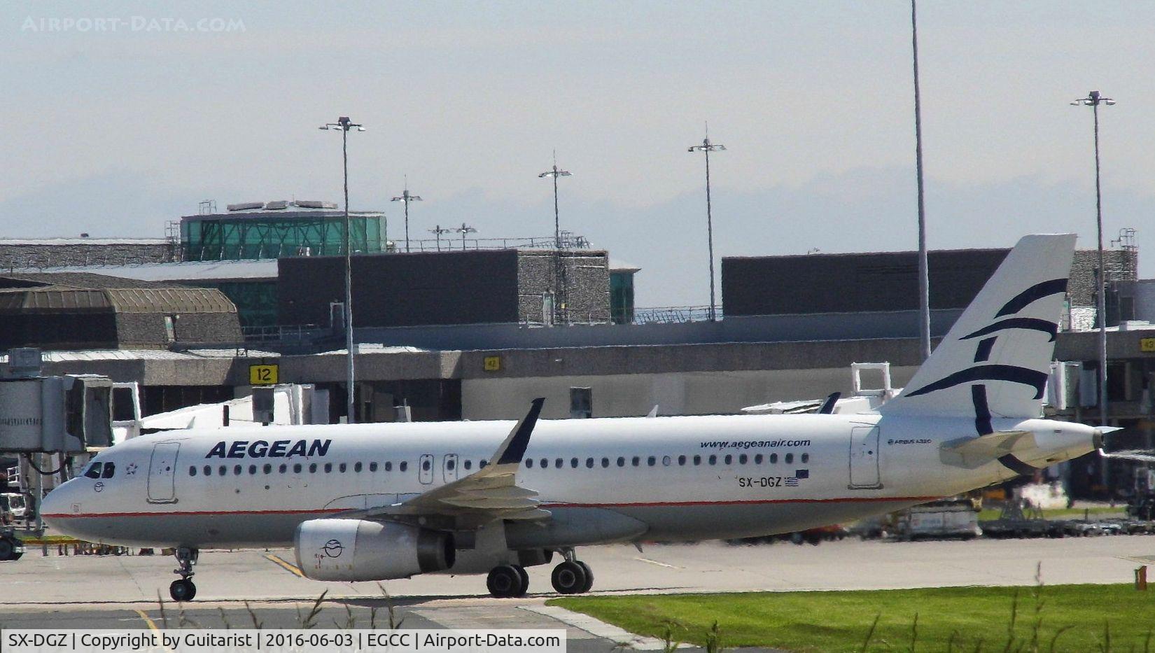SX-DGZ, 2015 Airbus A320-232 C/N 6643, At Manchester