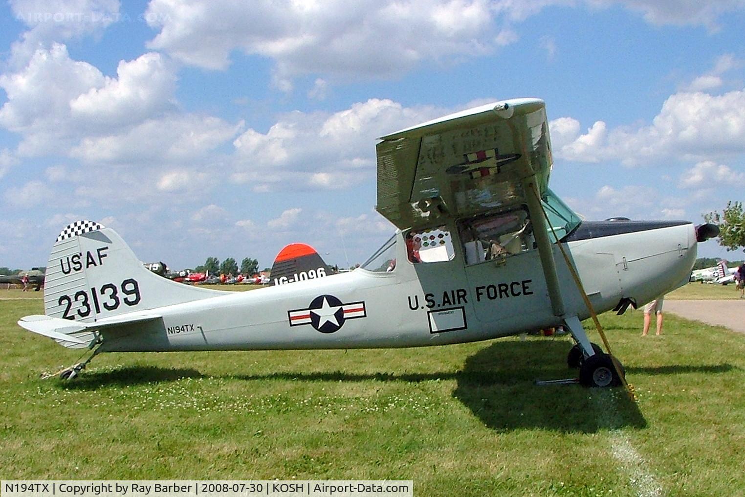 N194TX, 1951 Cessna 0-1A C/N 23139, Cessna L-19A Bird Dog [23139] Oshkosh-Wittman Regional Airport~N 30/07/2008