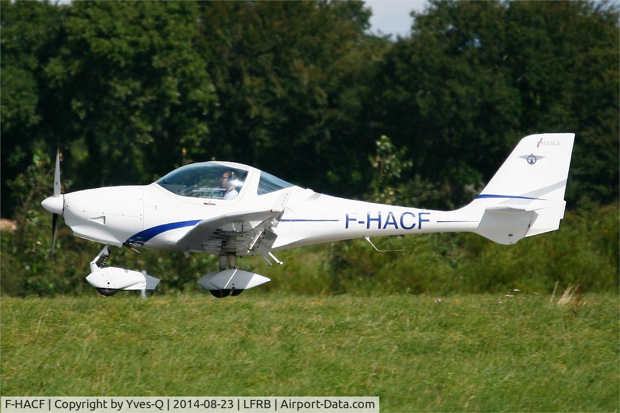 F-HACF, Aquila A210 (AT01) C/N AT01-125, Aquila A210 (AT01), Landing rwy 25L, Brest-Bretagne airport (LFRB-BES)