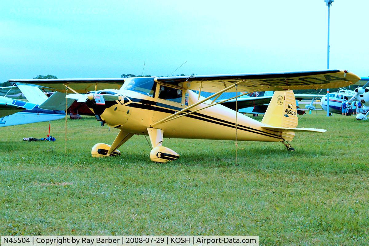 N45504, 1946 Luscombe 8A C/N 2031, Luscombe 8A Silvaire [2031] Oshkosh-Wittman Regional~N 29/07/2008