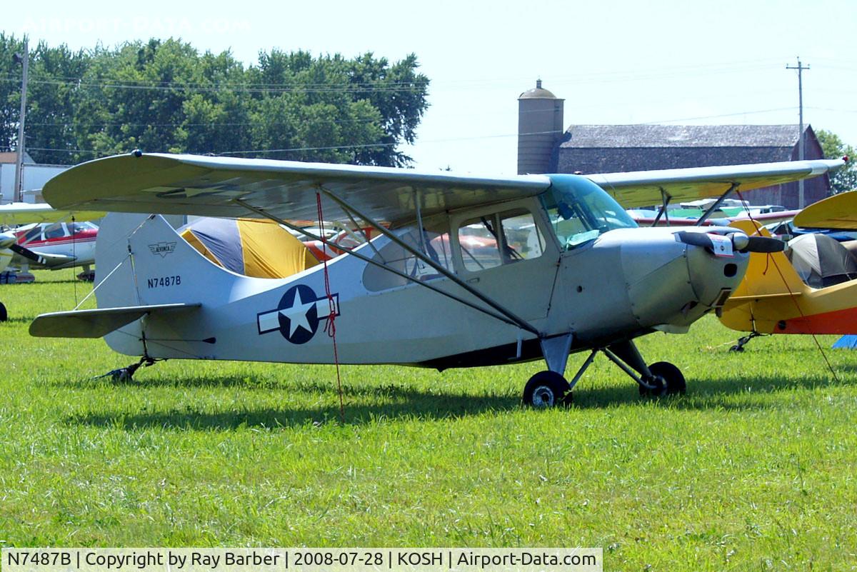 N7487B, 1956 Champion 7EC C/N 7EC-488, Champion 7EC Traveler [7EC-488] Oshkosh-Wittman Regional Airport~N 28/07/2008