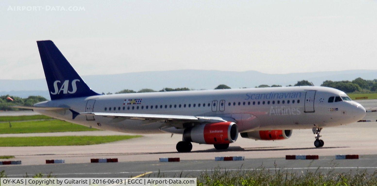 OY-KAS, 2007 Airbus A320-232 C/N 3335, At Manchester