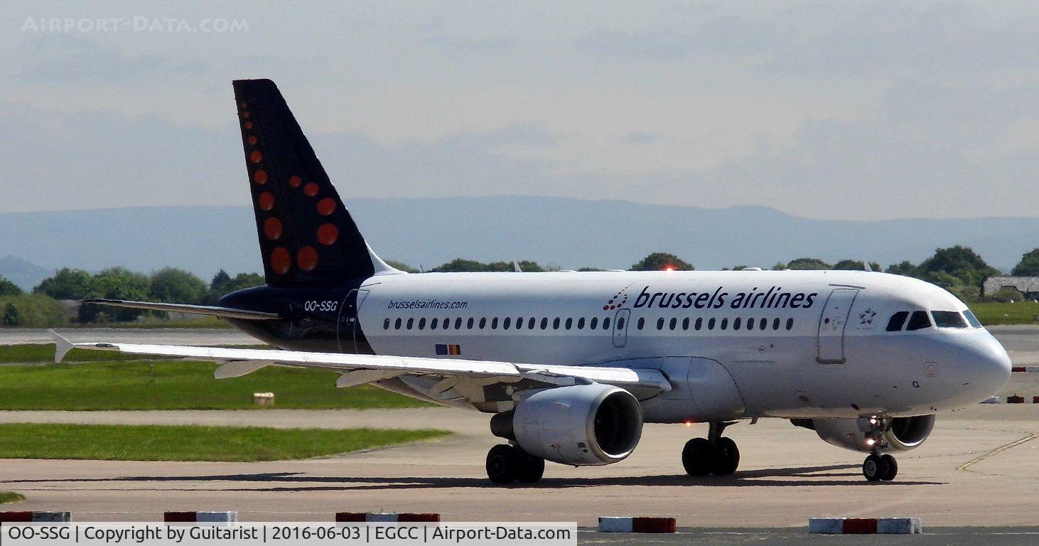 OO-SSG, 2000 Airbus A319-112 C/N 1160, At Manchester