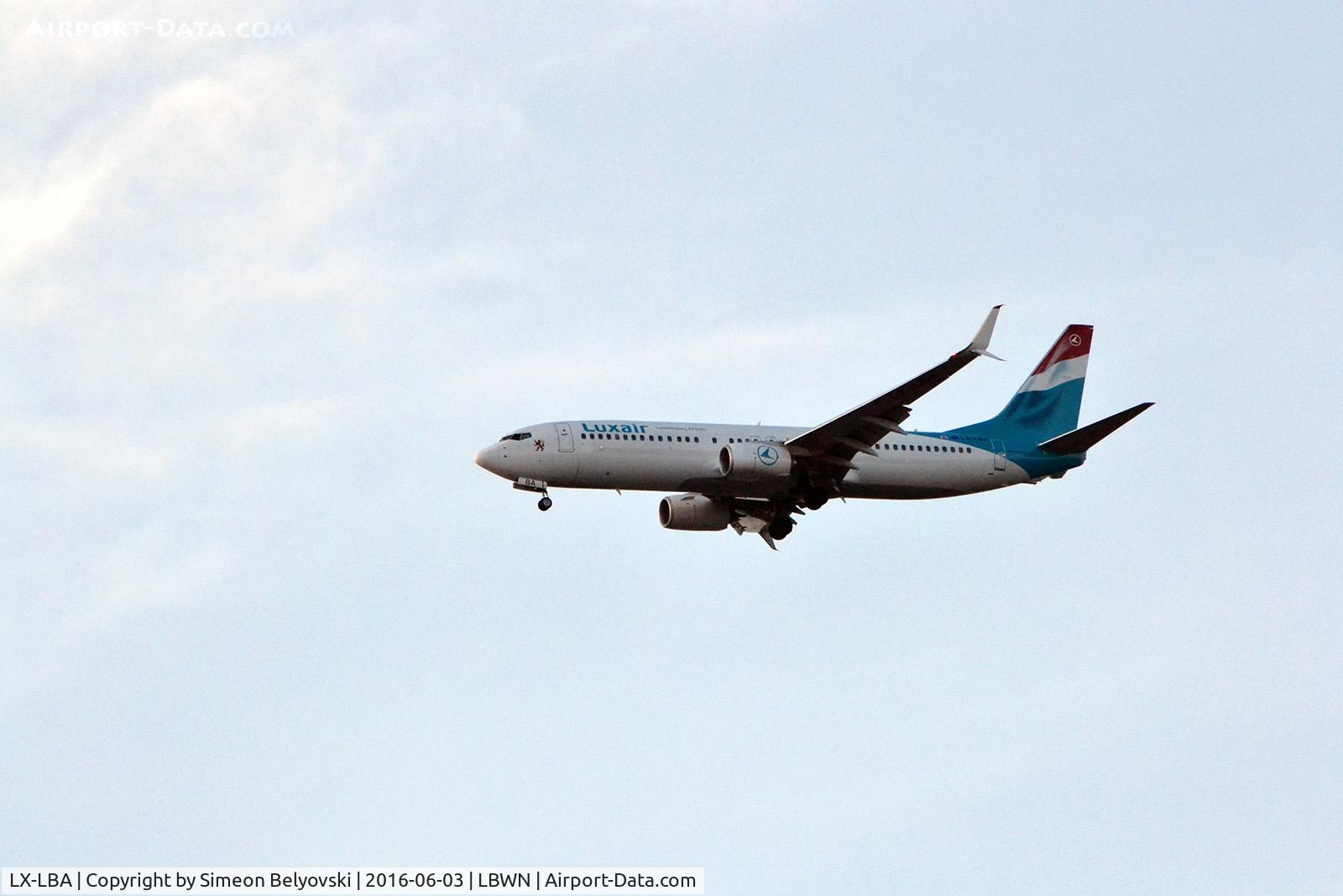 LX-LBA, 2015 Boeing 737-8C9 C/N 43537, Landing at Varna Airport (LBWN)