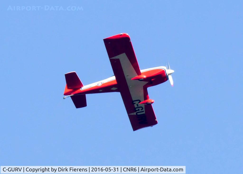 C-GURV, 2004 Vans RV-8 C/N 80965, Flying over Carleton Place in the early morning.
