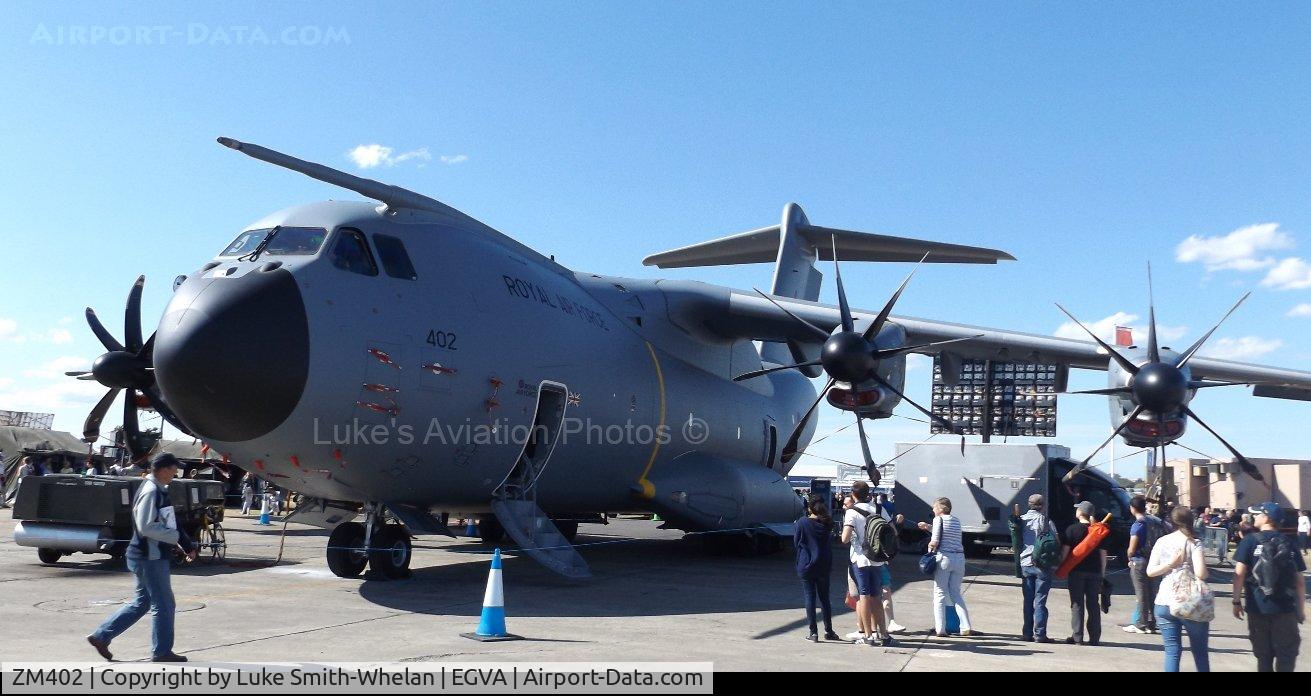 ZM402, 2014 Airbus A400M Atlas C.1 C/N 017, At The Royal International Air Tattoo in 2015.