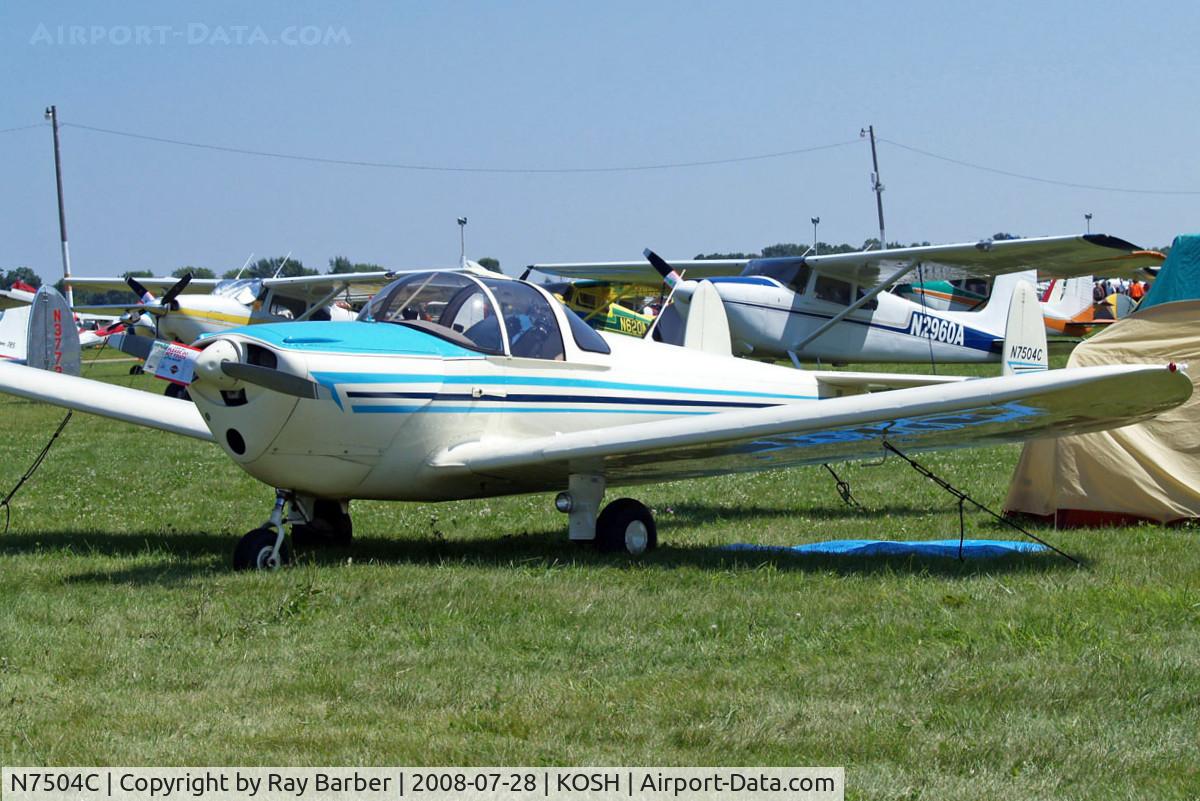 N7504C, 1957 Forney F-1 C/N 5614, Forney F-1 Aircoupe [5614] Oshkosh-Wittman Regional Airport~N 28/07/2008