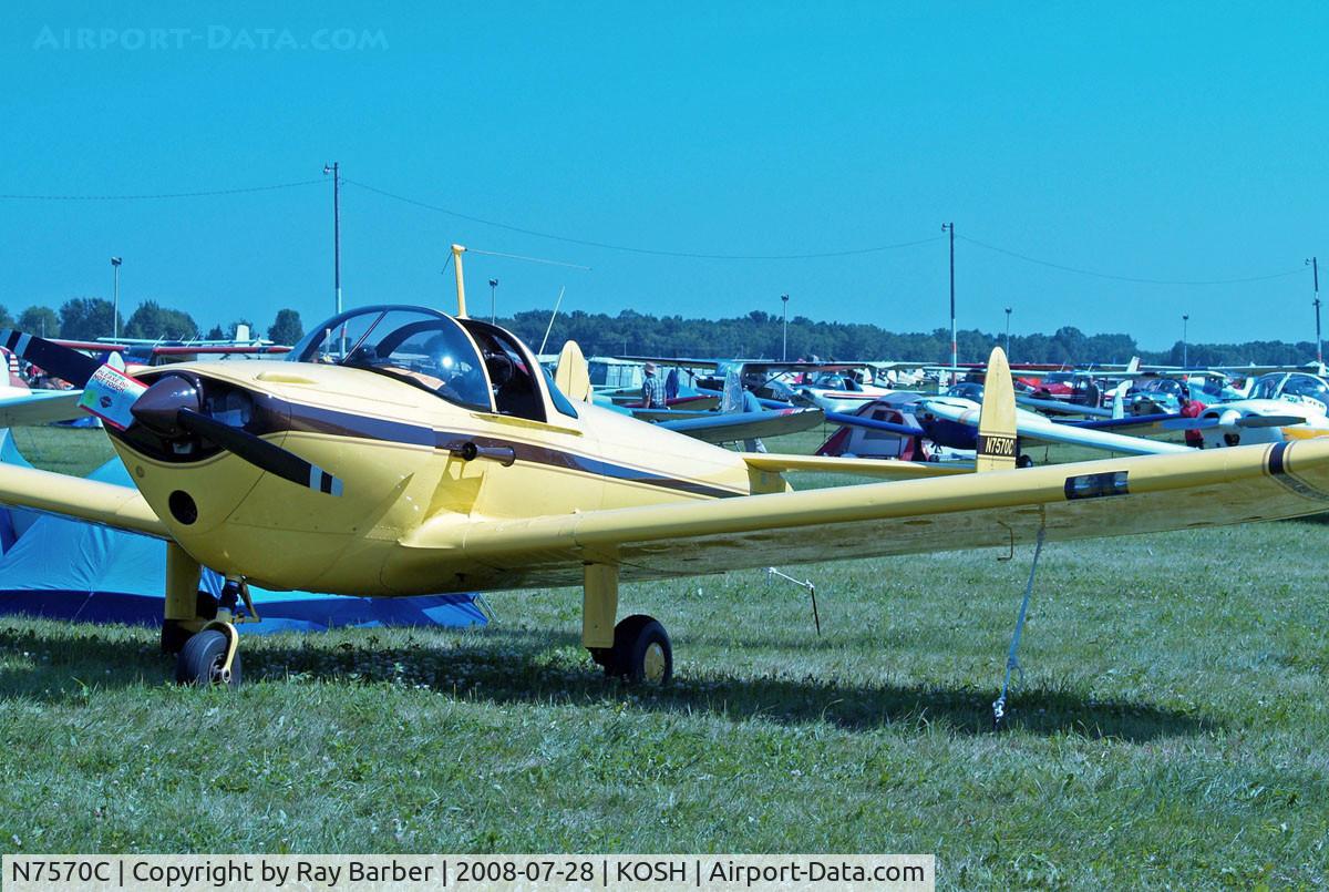 N7570C, 1959 Forney F-1A Aircoupe C/N 5687, Forney F-1A Aircoupe [5687] Oshkosh-Wittman Regional Airport~N 28/07/2008