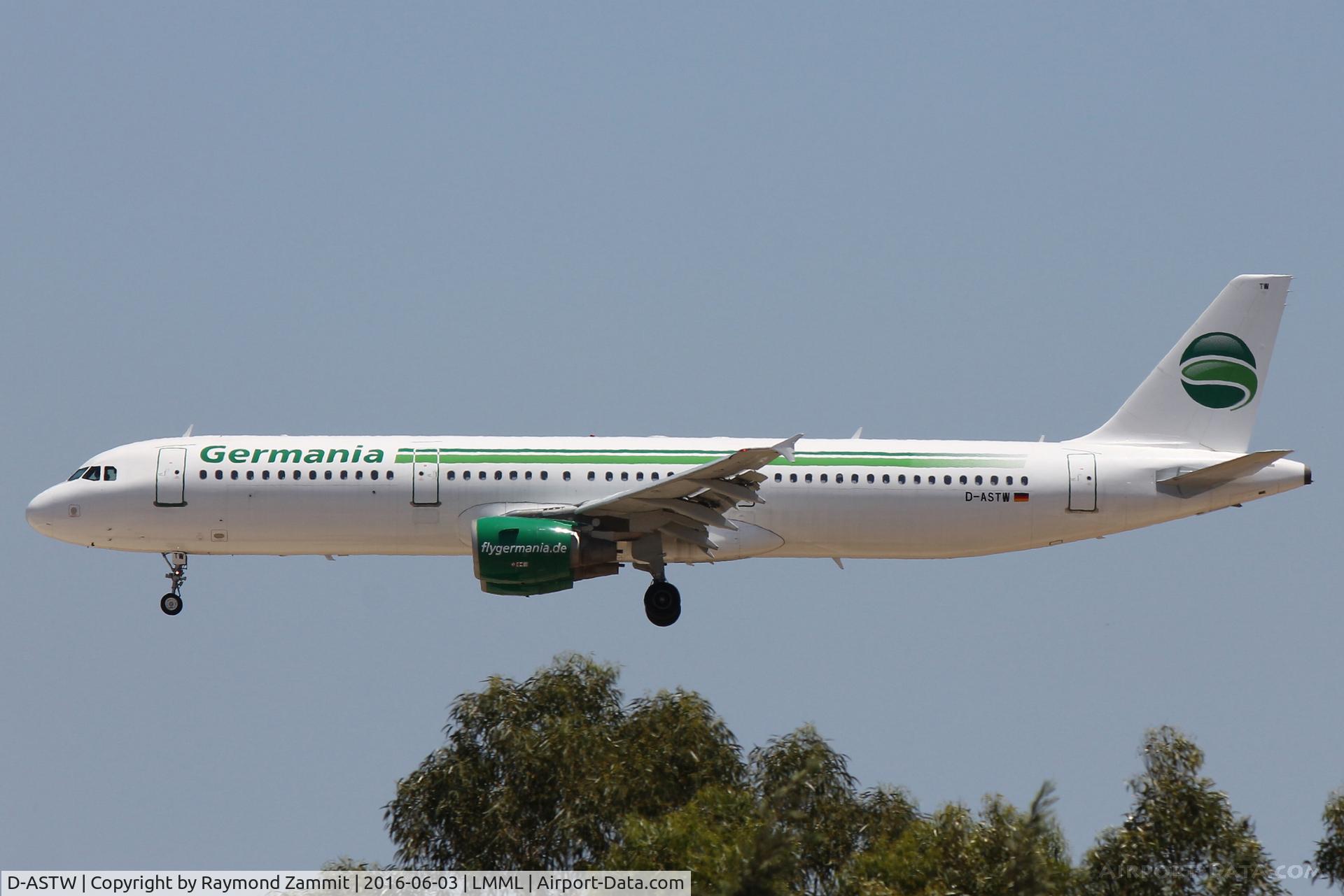 D-ASTW, 1999 Airbus A321-211 C/N 970, A321 D-ASTW Germania Air