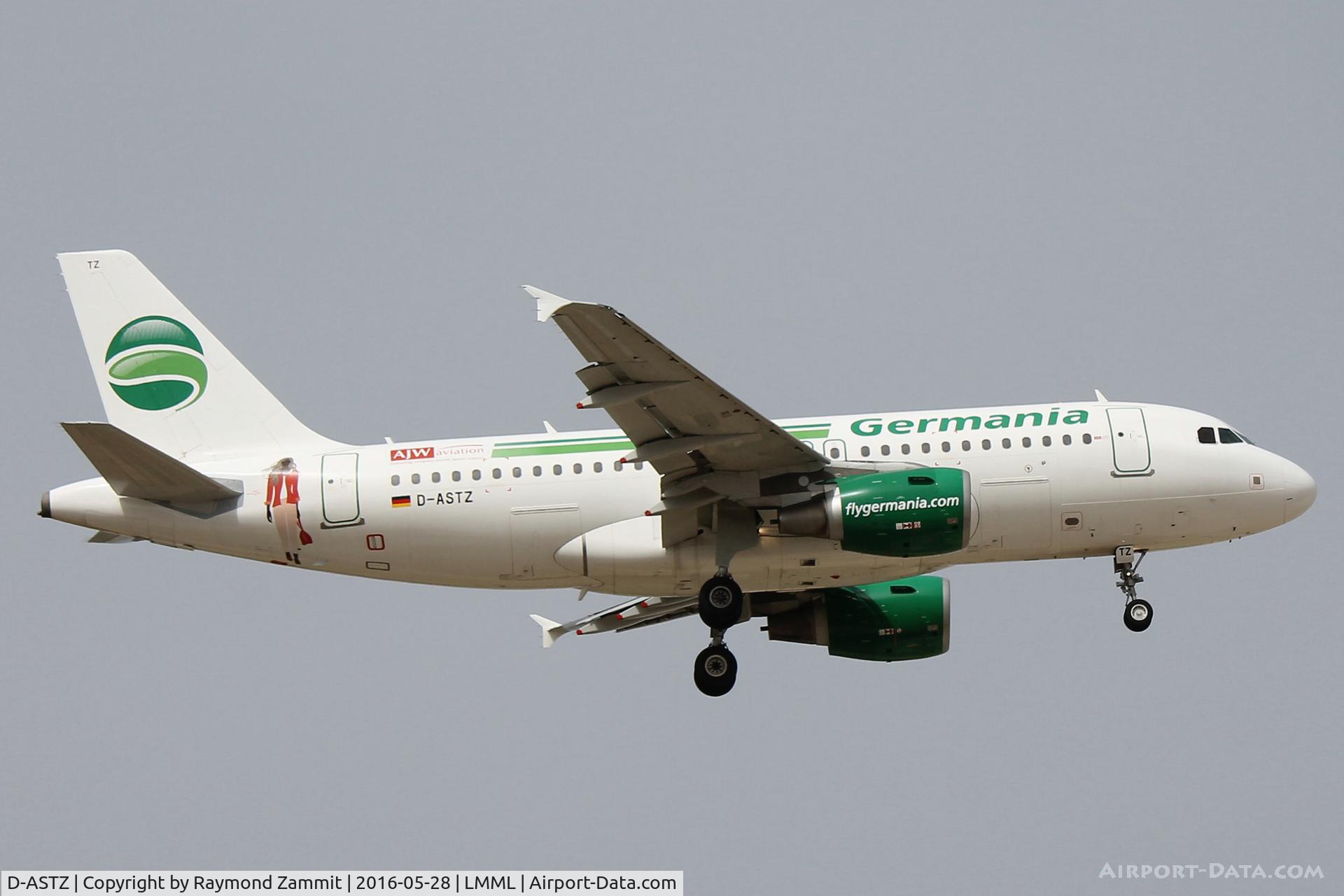 D-ASTZ, 2007 Airbus A319-112 C/N 3019, A319 D-ASTZ Germania Air