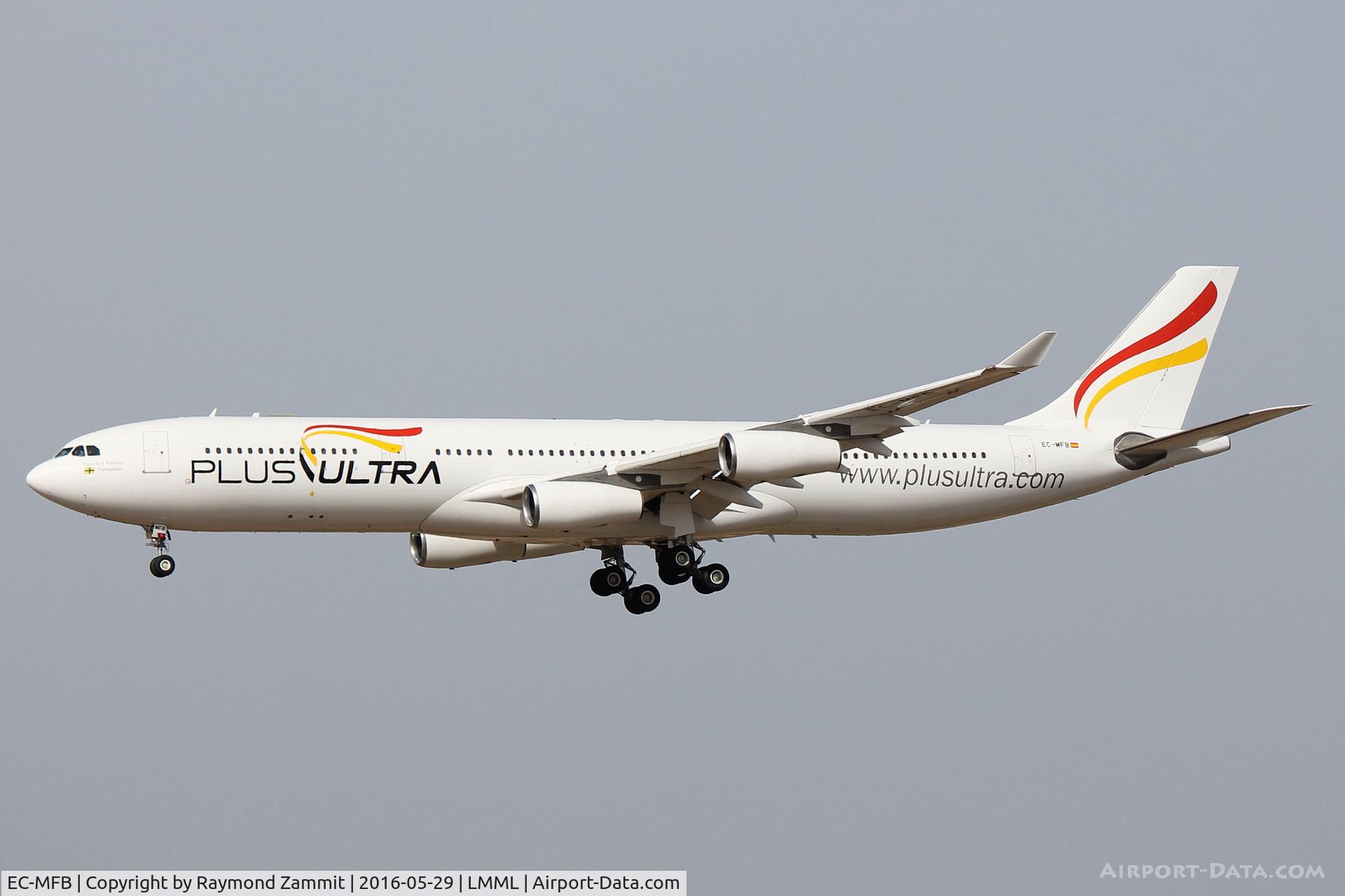EC-MFB, 1998 Airbus A340-313 C/N 215, A340 EC-MFB Plus Ultra