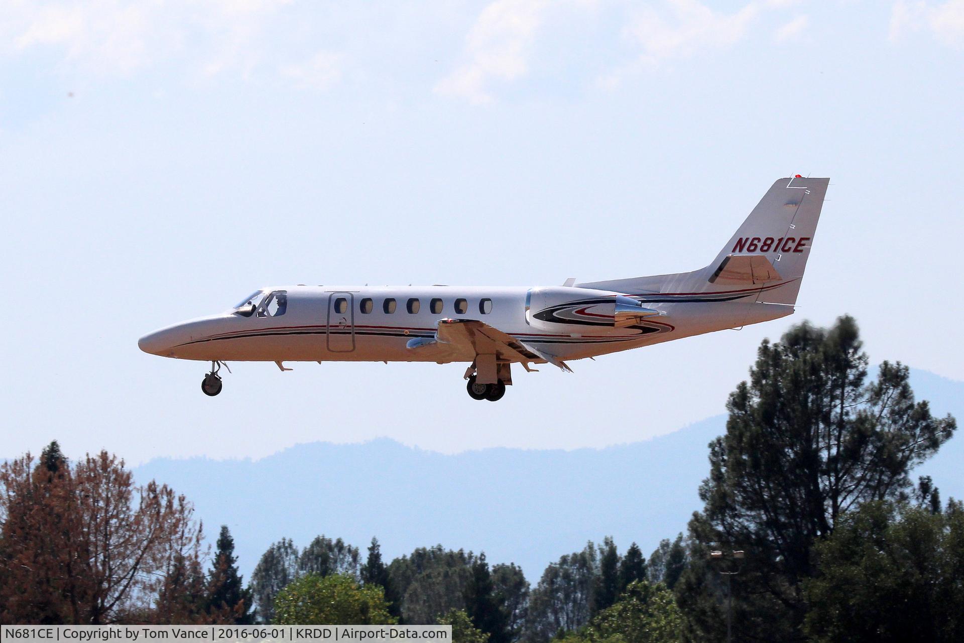 N681CE, 2004 Cessna 560 Citation Encore C/N 560-0681, Sierra Pacific Industries landing at Redding,CA