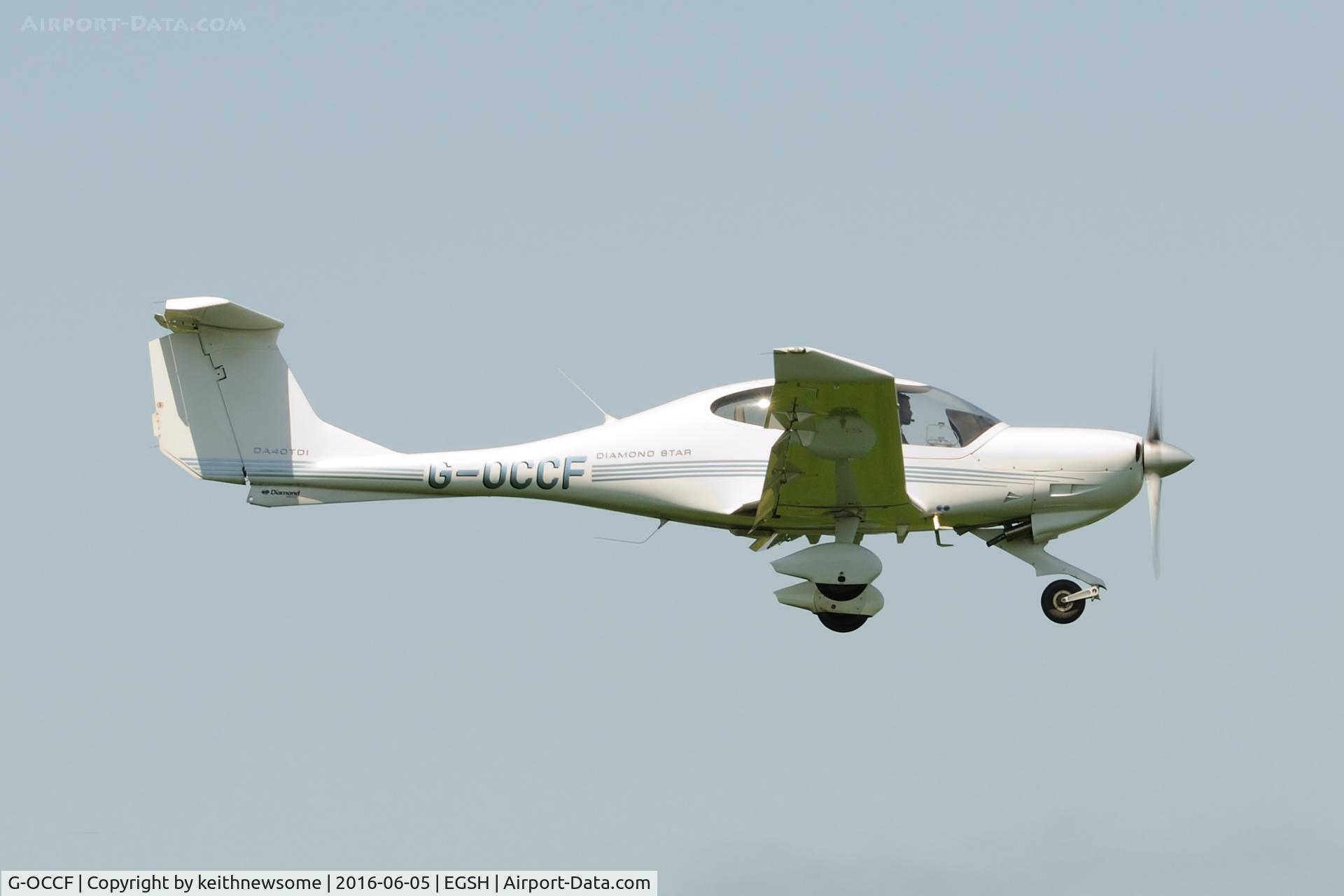 G-OCCF, 2006 Diamond DA-40D Diamond Star C/N D4.229, Nice Visitor.