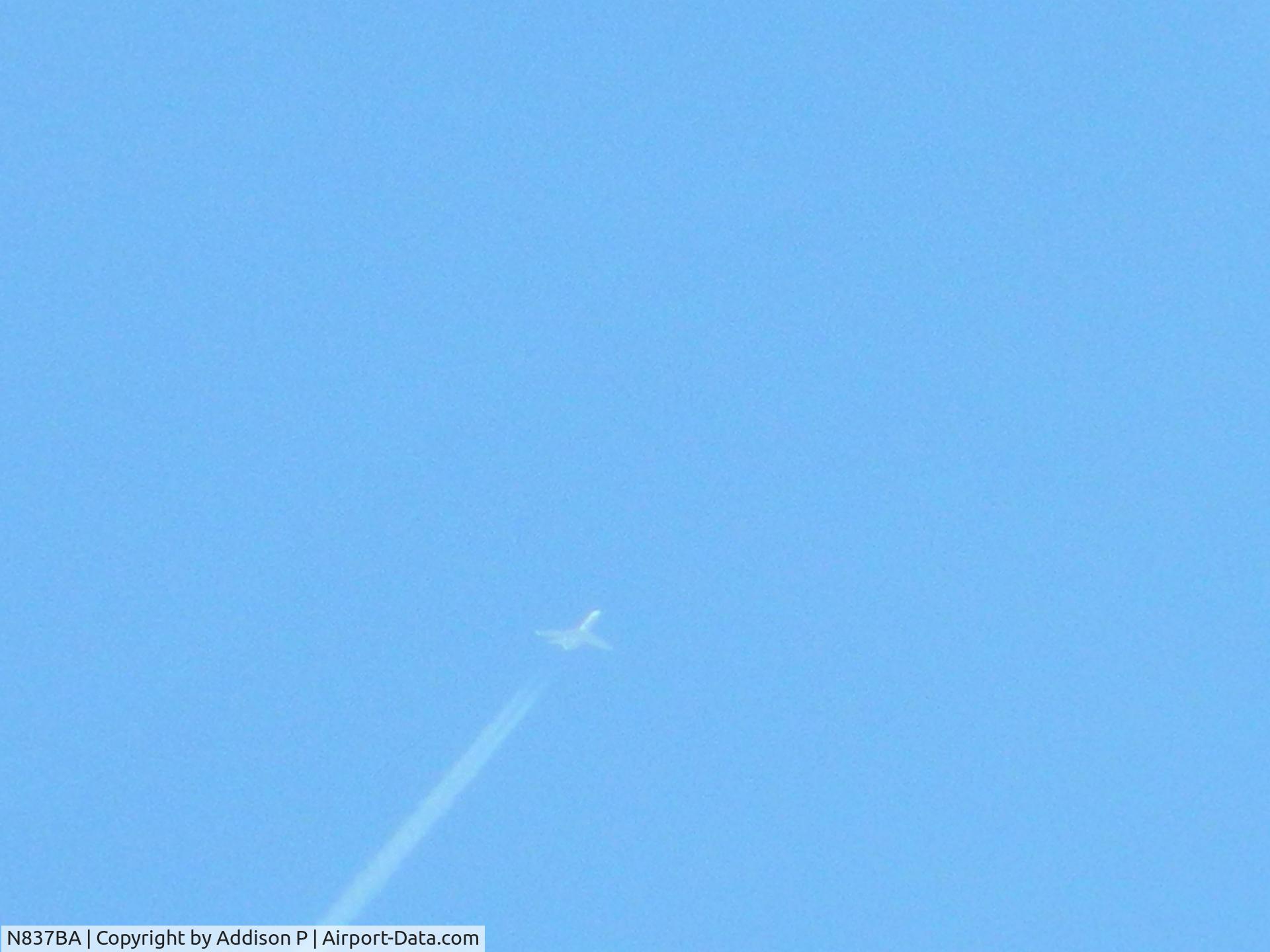 N837BA, 2006 Gulfstream Aerospace GV-SP (G550) C/N 5122, snapped out my window