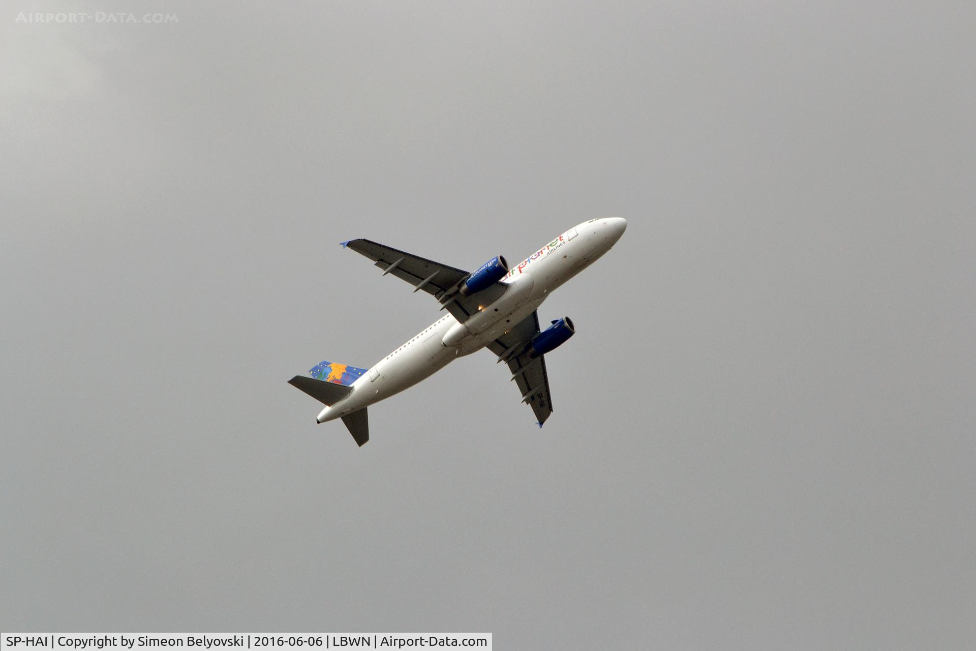 SP-HAI, 1999 Airbus A320-233 C/N 1007, Take off LLP8032 Varna to Warsaw
