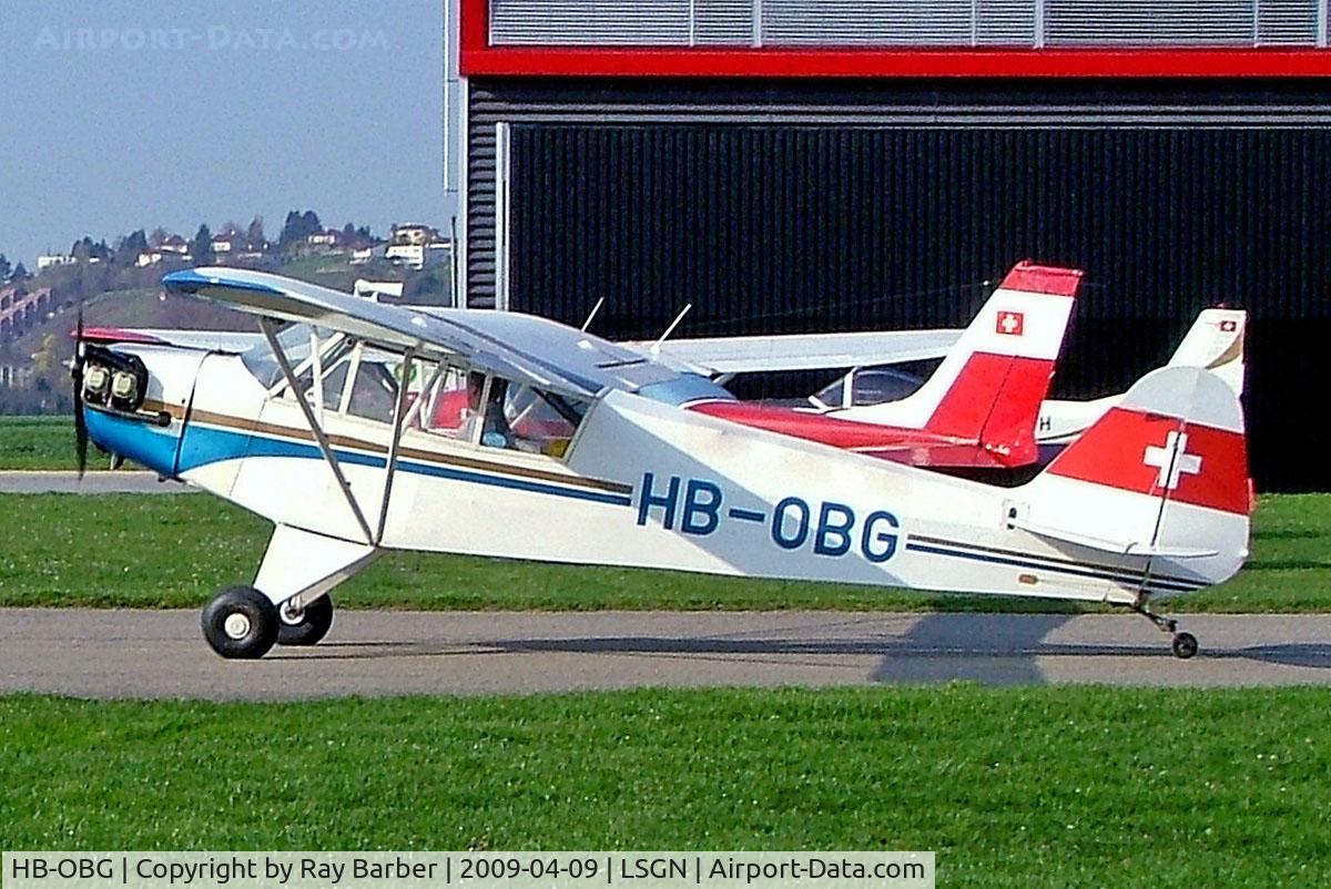 HB-OBG, 1945 Piper L-4J Grasshopper (J3C-65D) C/N 13231, Piper L-4J Grasshopper [13231] Neuchatel/Colombier~HB 09/04/2009