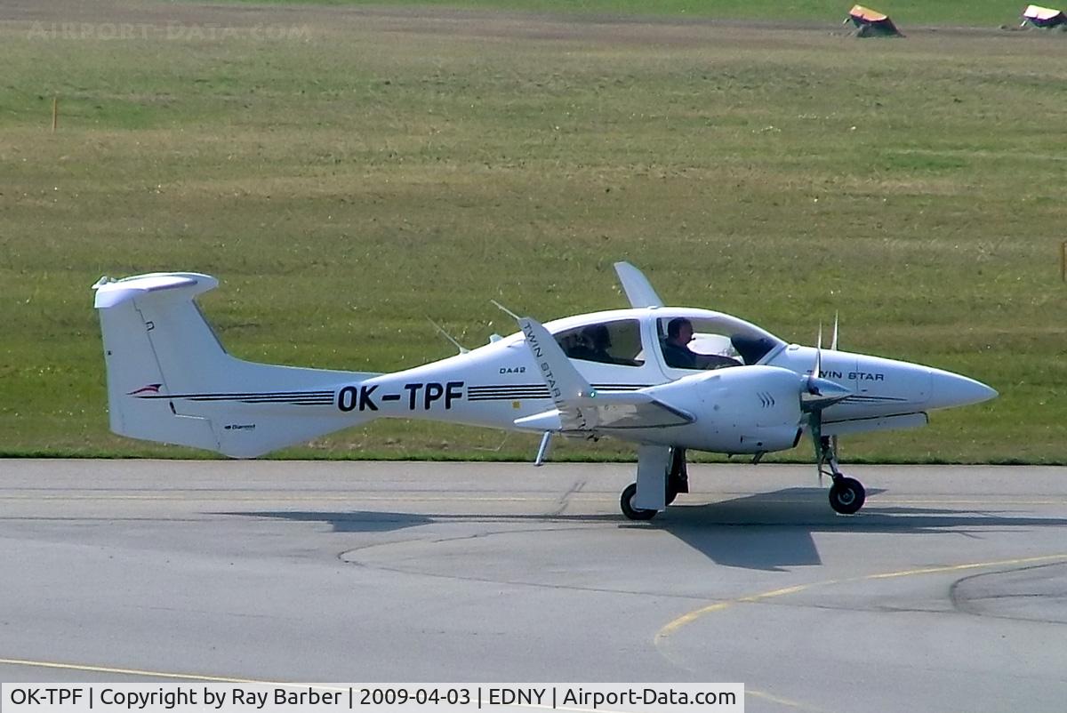 OK-TPF, Diamond DA-42 Twin Star C/N 42.038, Diamond DA.42 Twin Star [42.038] Friedrichshafen~D 03/04/2009