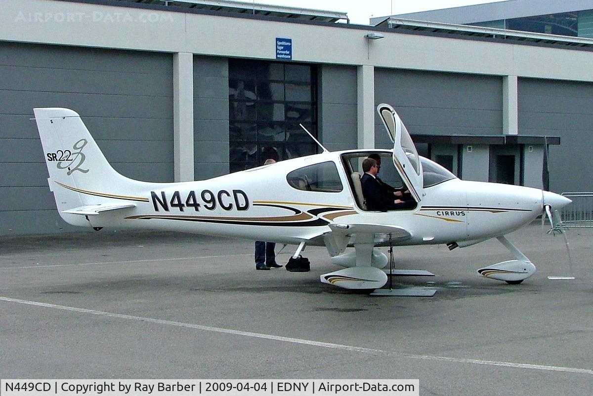 N449CD, 2005 Cirrus SR22 G2 C/N 1320, Cirrus Design SR-22G2 [1320] Friedrichshafen~D 04/04/2009