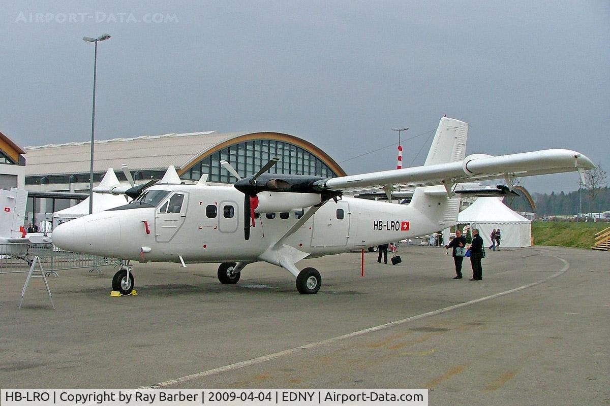 HB-LRO, 1977 De Havilland Canada DHC-6-300 Twin Otter C/N 523, De Havilland Canada DHC-6-300 Twin Otter [523] (Zimex Aviation) Friedrichshafen~D 04/04/2009
