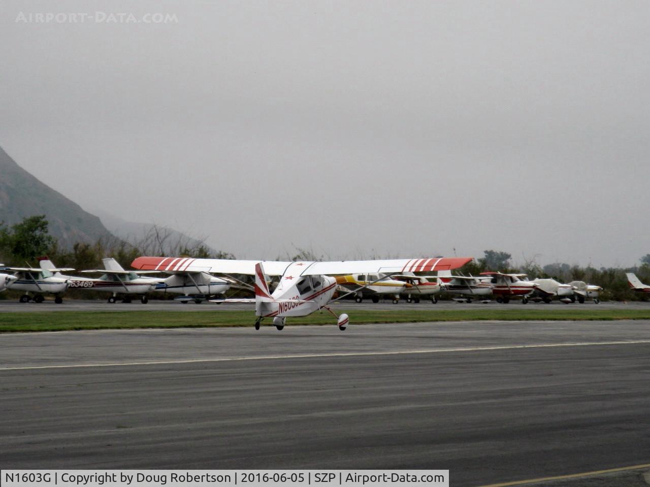 N1603G, 1968 Champion 7ECA Citabria C/N 609, 1968 Champion 7ECA CITABRIA, Lycoming O-235 115 Hp, touch & go Rwy 22