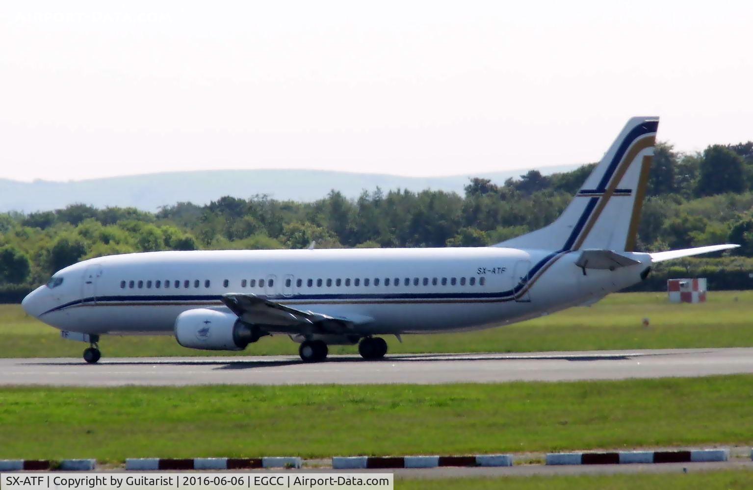 SX-ATF, 1992 Boeing 737-406 C/N 25423, At Manchester