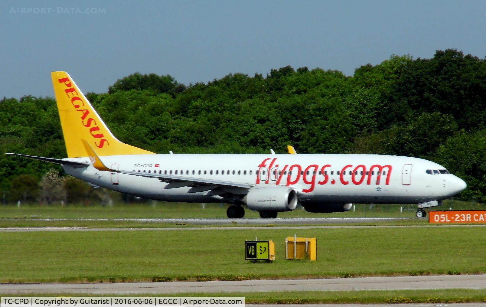 TC-CPD, 2012 Boeing 737-82R C/N 40726, At Manchester