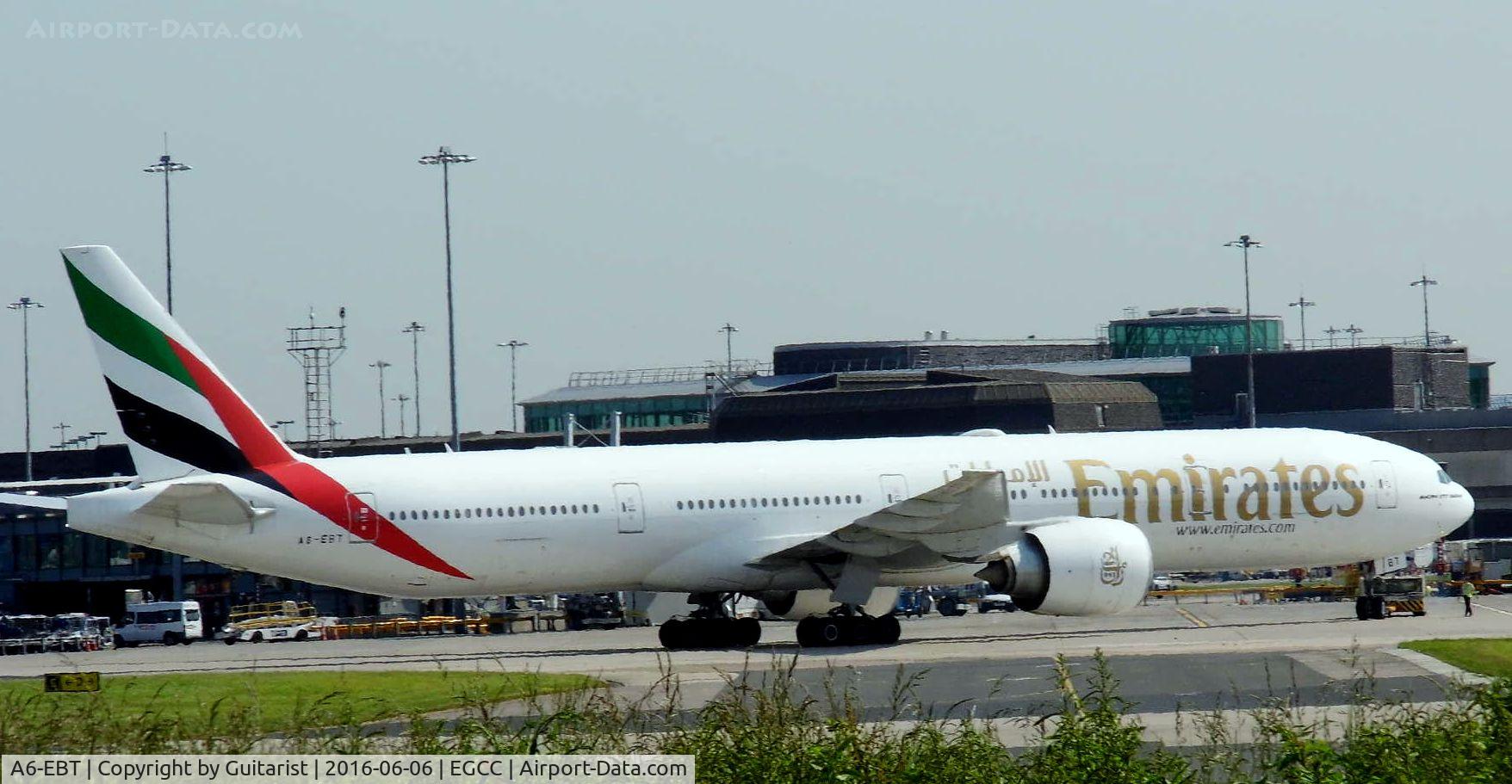 A6-EBT, 2006 Boeing 777-31H/ER C/N 32730, At Manchester