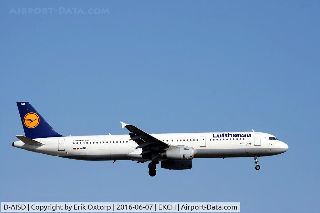 D-AISD, 2000 Airbus A321-231 C/N 1188, D-AISD landing rw 22L