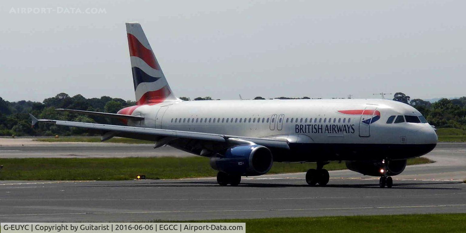 G-EUYC, 2008 Airbus A320-232 C/N 3721, At Manchester