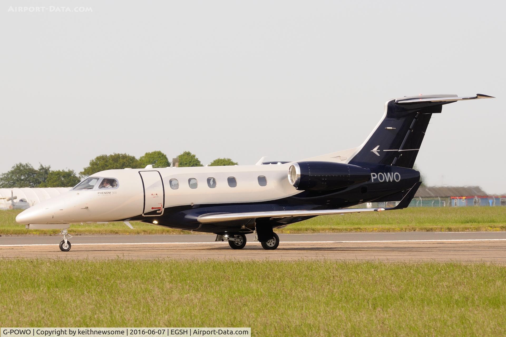 G-POWO, 2015 Embraer EMB-505 Phenom 300 C/N 50500266, Return Visitor.