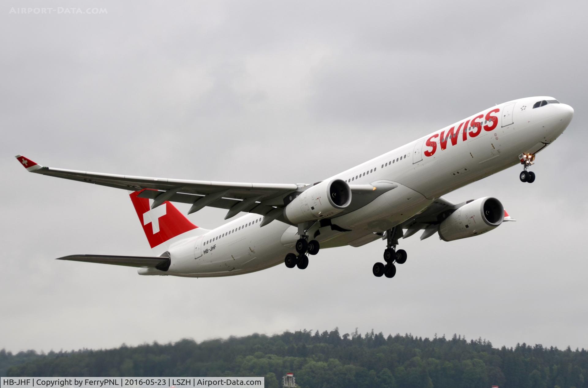 HB-JHF, 2010 Airbus A330-343X C/N 1089, Swiss A333 lifting-off.