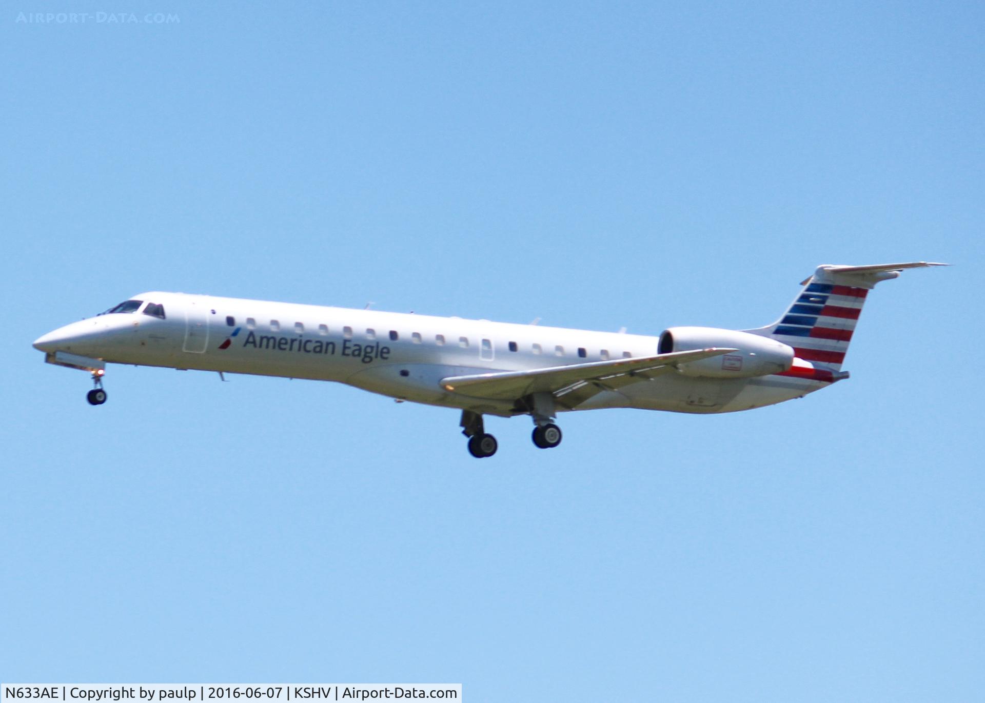 N633AE, 1999 Embraer ERJ-145LR (EMB-145LR) C/N 145148, At Shreveport Regional.