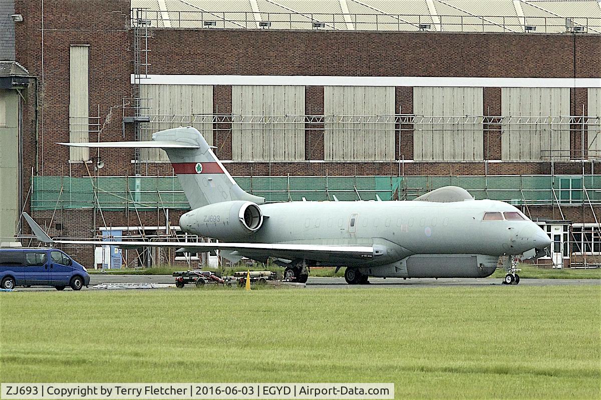 ZJ693, 2007 Bombardier BD-700-1A10 Sentinel R1 C/N 9132, At RAF Cranwell