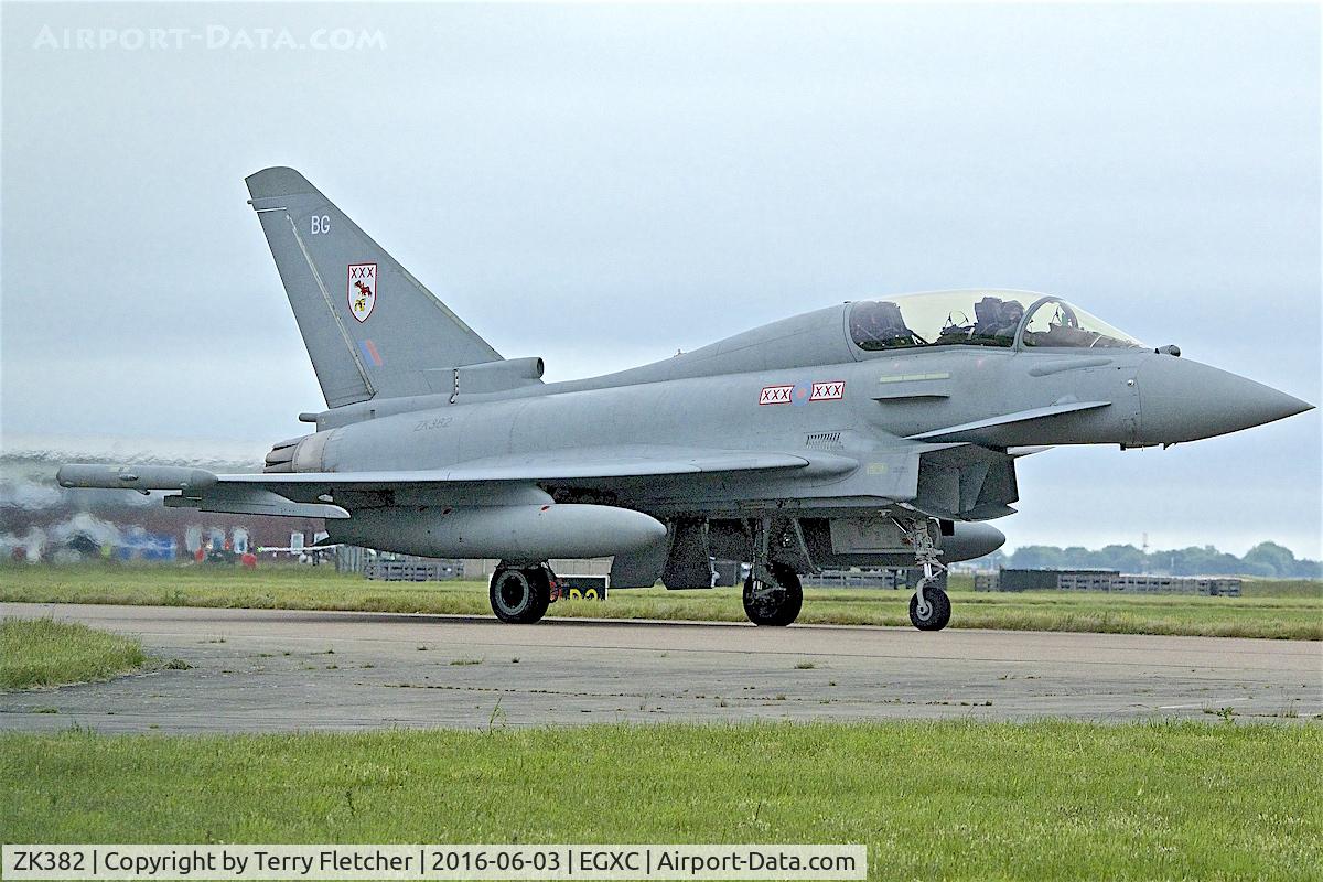 ZK382, 2012 Eurofighter EF-2000 Typhoon T.3 C/N BT027/372, At RAF Coningsby