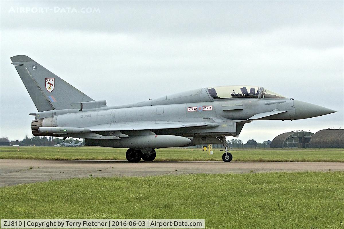 ZJ810, Eurofighter EF-2000 Typhoon T1 C/N 0033/BT011, At RAF Coningsby