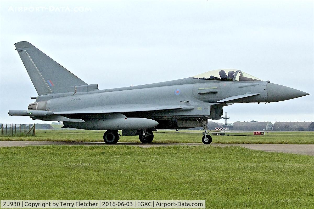 ZJ930, 2006 Eurofighter EF-2000 Typhoon FGR4 C/N 0099/BS021, At RAF Coningsby