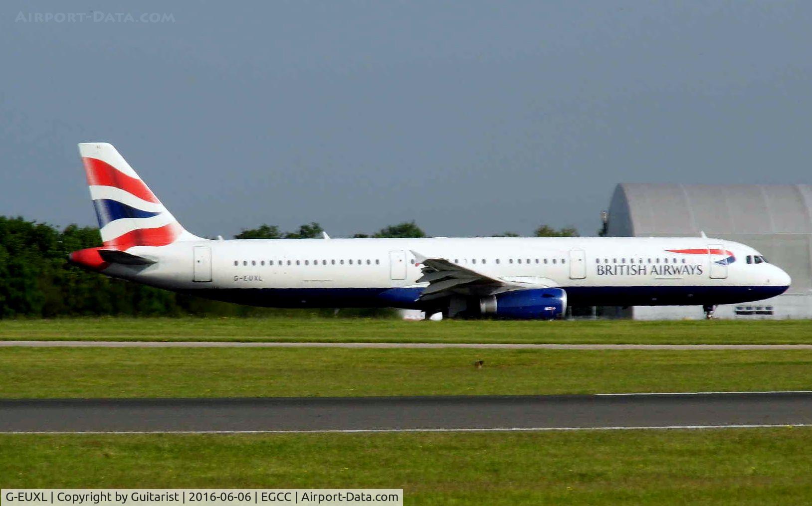 G-EUXL, 2007 Airbus A321-231 C/N 3254, At Manchester