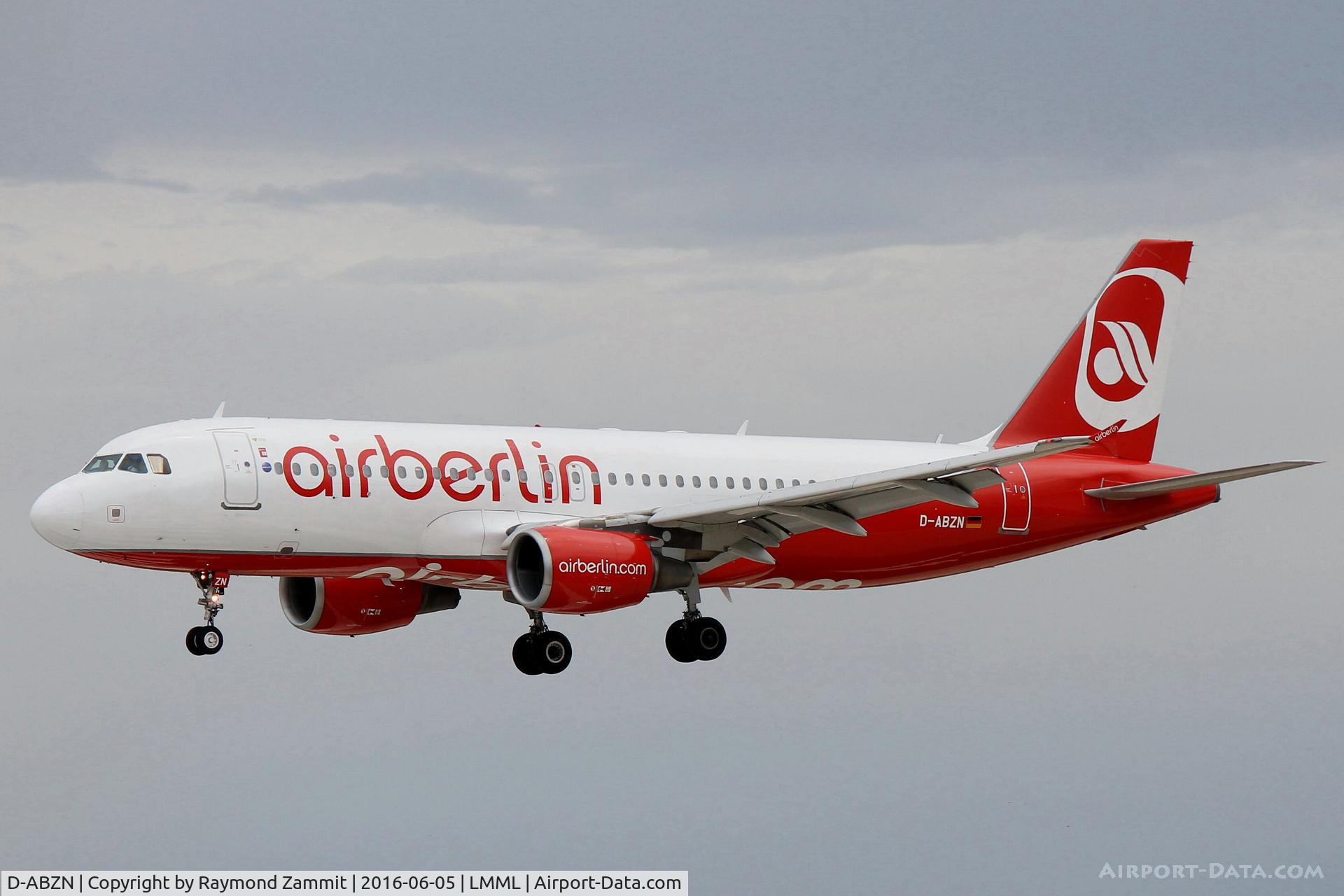 D-ABZN, 2007 Airbus A320-216 C/N 3080, A320 D-ABZN Air Berlin