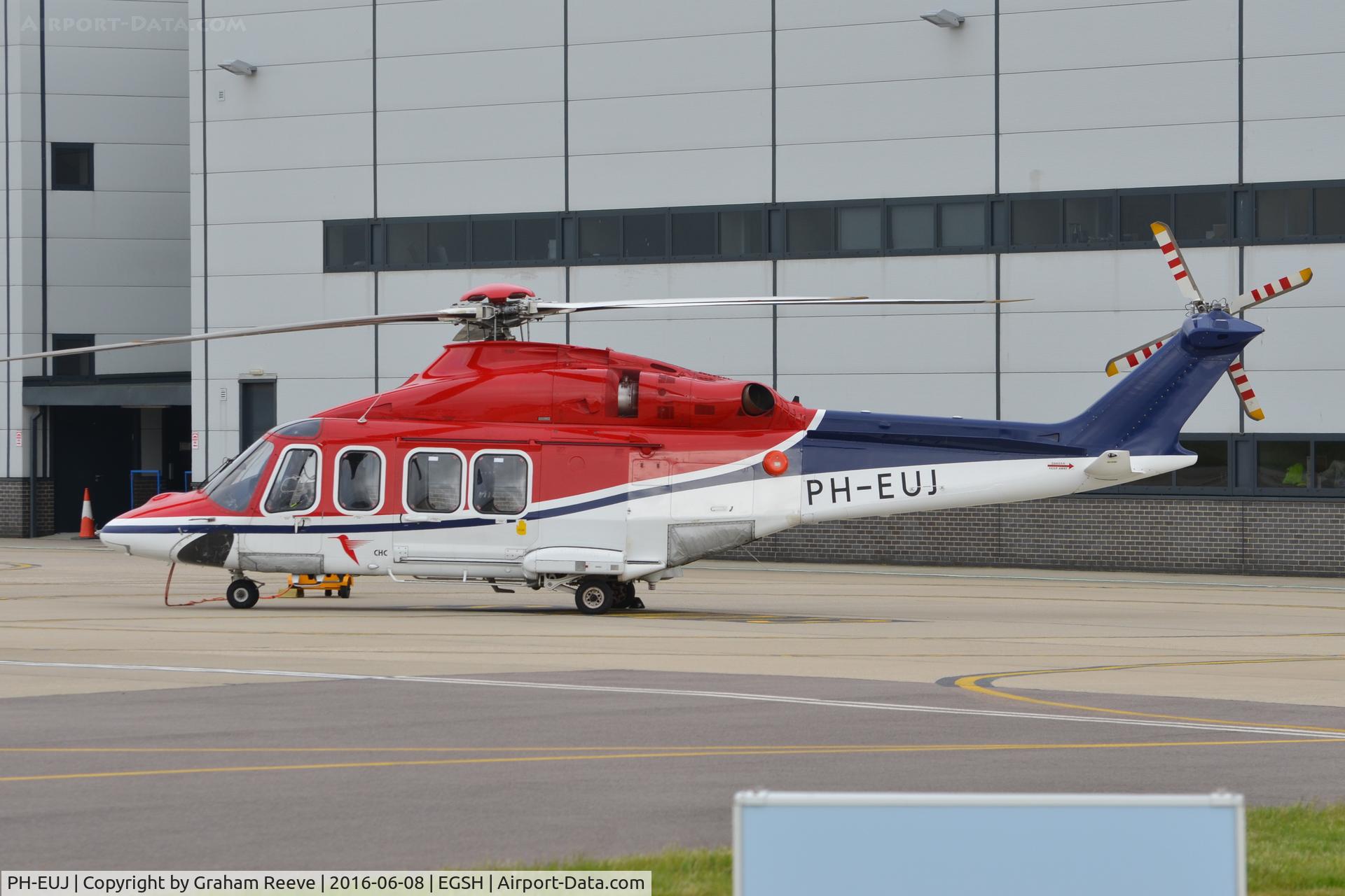 PH-EUJ, 2013 AgustaWestland AW-139 C/N 31511, Parked at Norwich.